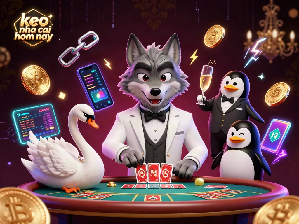 Engage with keo nha cai hom nay at an extravagant baccarat table with animated characters.