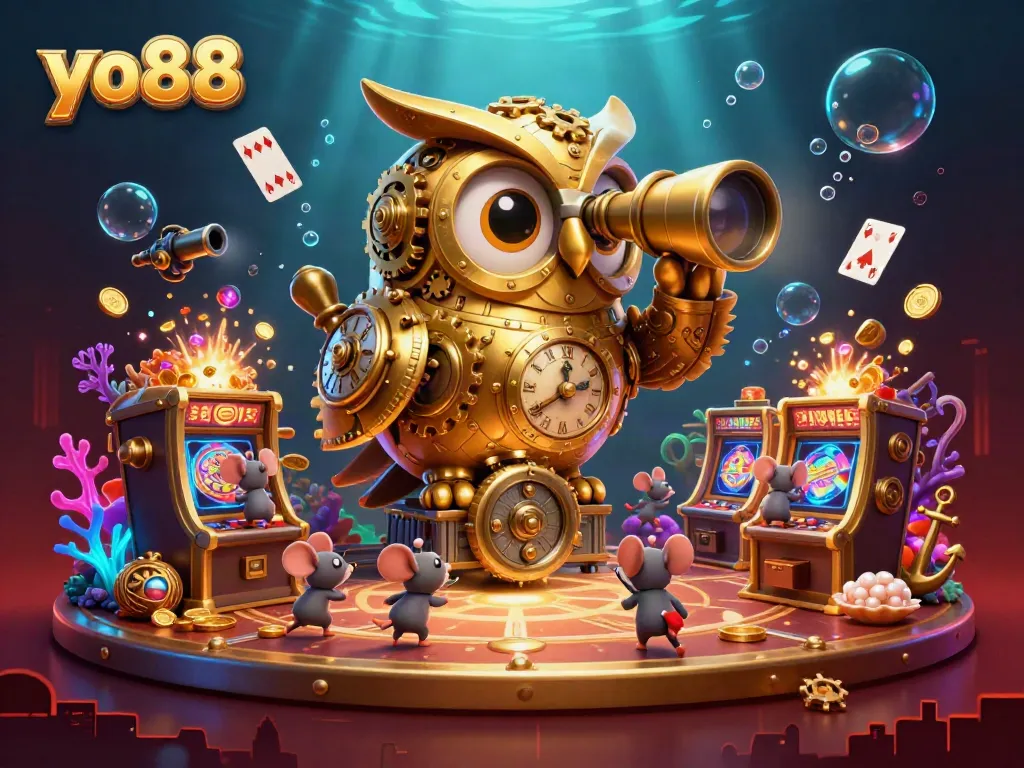 Experience exciting games at yo88 with dynamic slots, gold coins, and a vibrant casino scene.