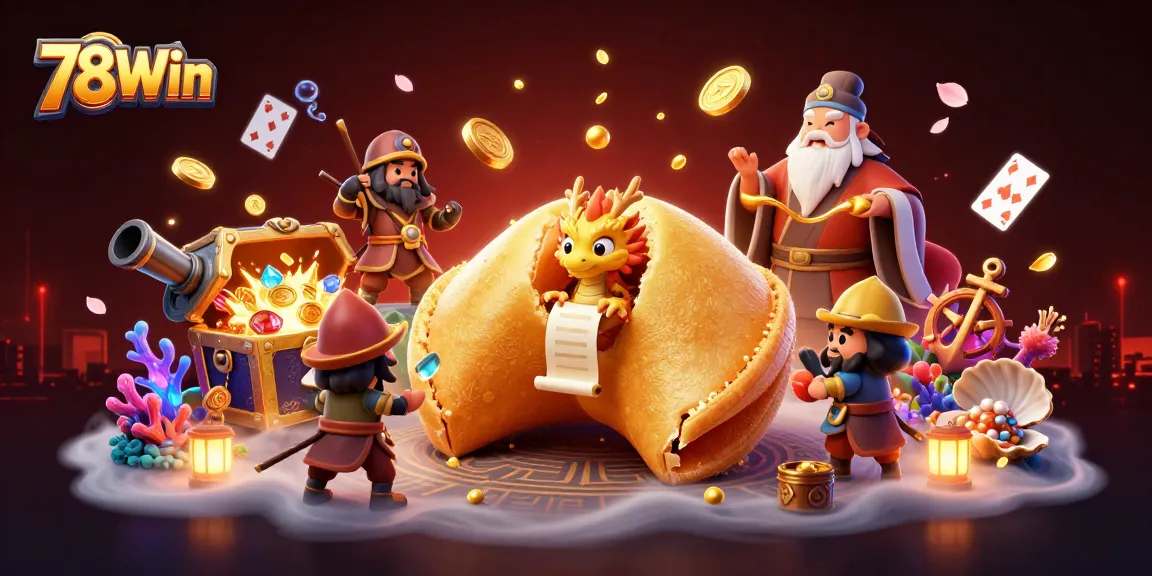 Win big at 78Win with captivating 3D casino adventures featuring vibrant characters and treasures.