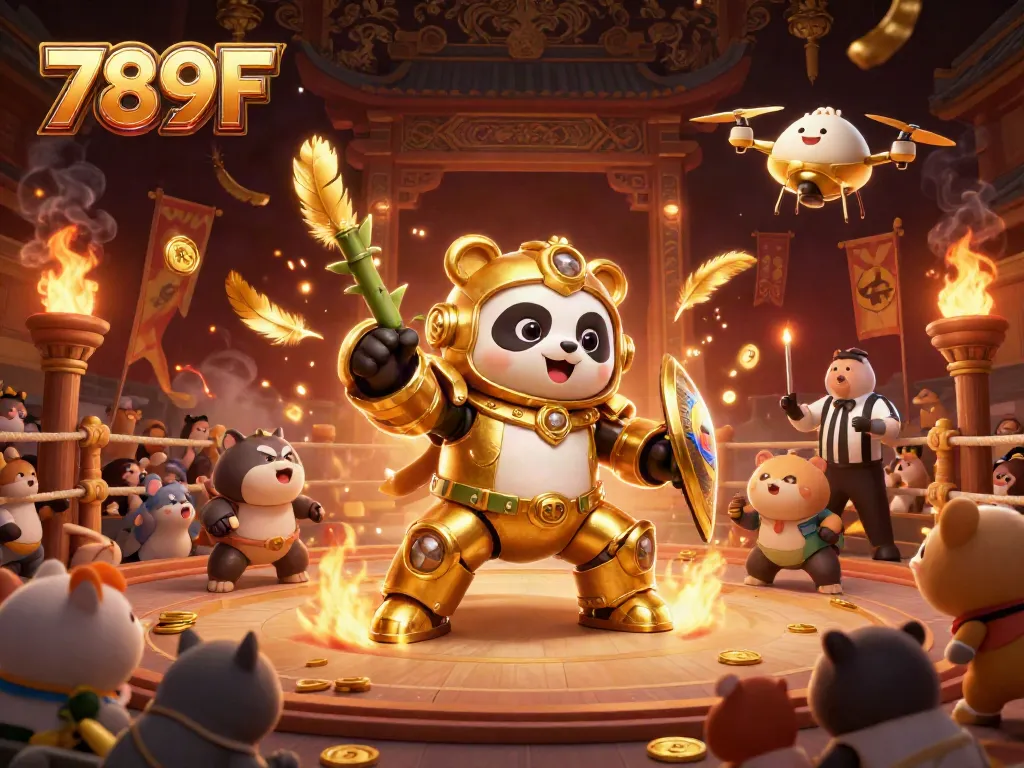 Experience thrilling gaming at 789F with a dynamic arena showcasing exciting casino elements.