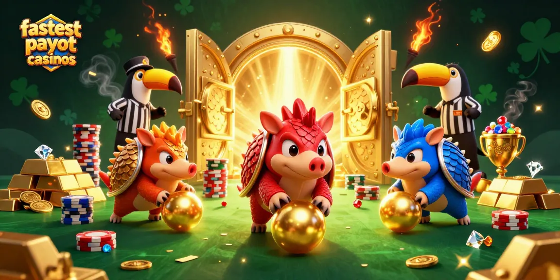 Experience the thrilling action of the fastest payout casinos australia with vivid pangolin characters and dynamic casino elements.