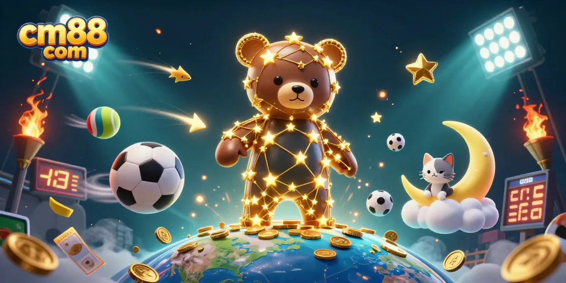 Bet on excitement at cm88 com with a vibrant illustration of a cosmic casino adventure