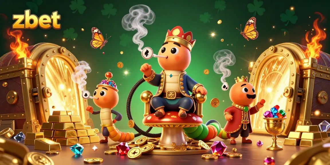 Join the excitement of zbet with this vibrant 3D illustration featuring unique characters and rich casino elements.