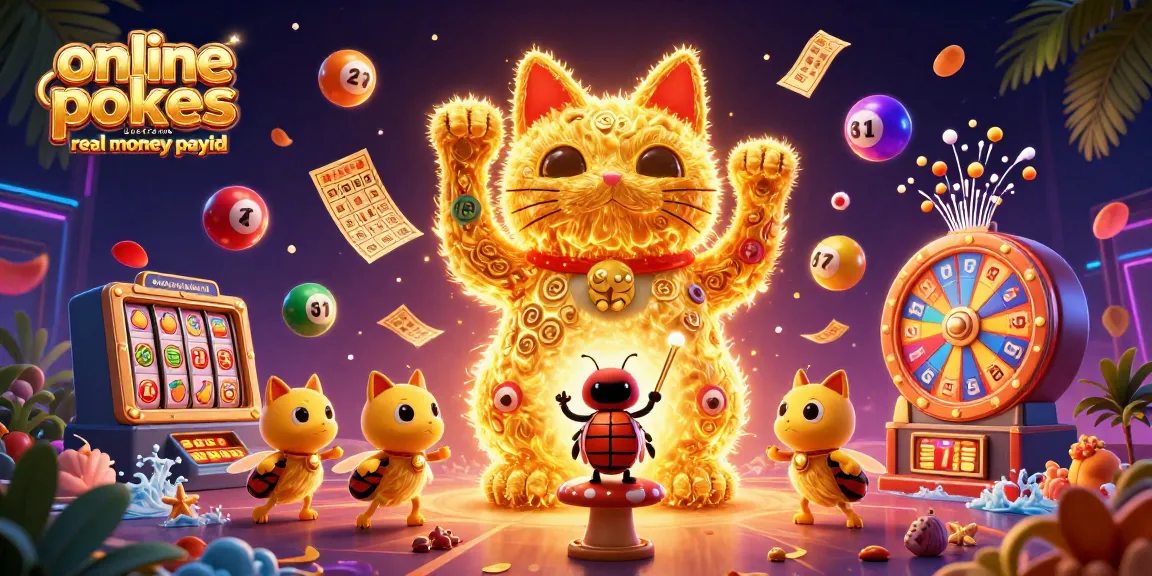 Experience thrilling online pokies in Australia for real money with PayID in this vibrant illustration.