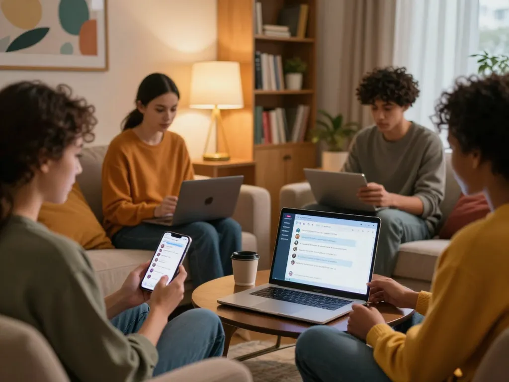 Engaging users enjoying free AI sex chat in a cozy, inviting atmosphere.