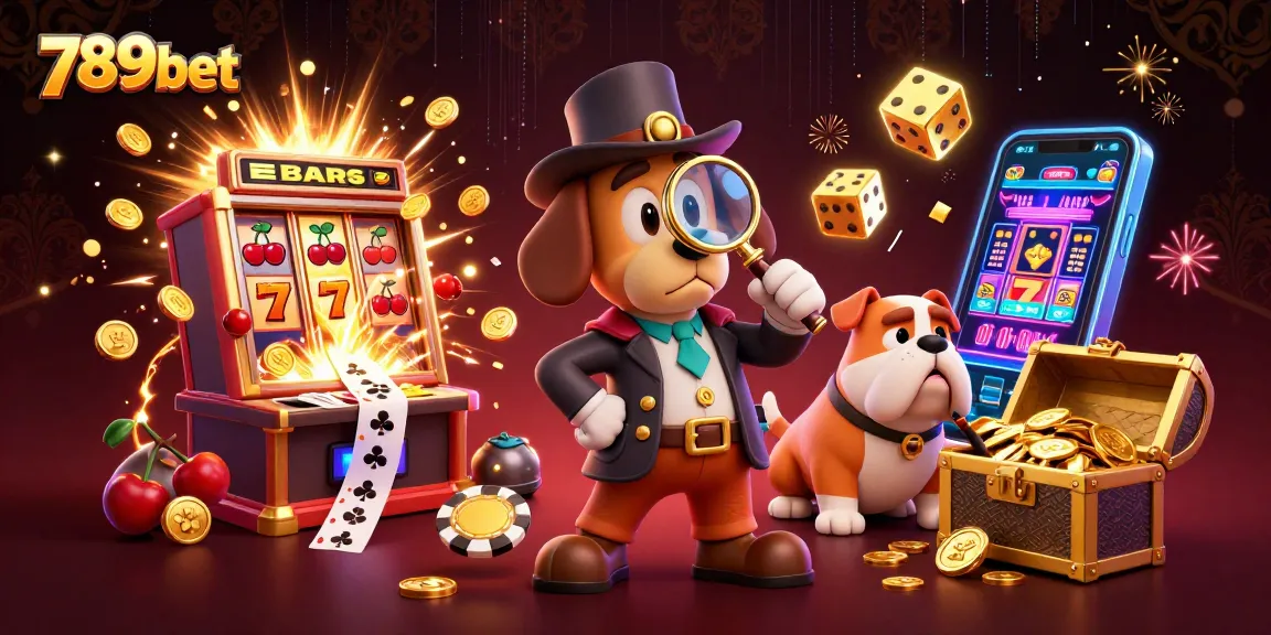 Join the adventure with 789bet detective characters exploring a jackpot-filled casino.