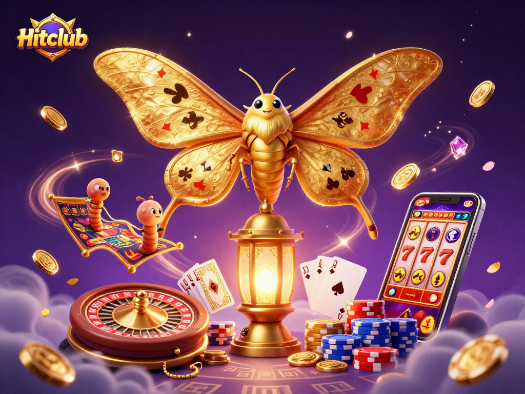 Hitclub showcases a captivating 3D casino scene with vibrant elements and engaging character dynamics.