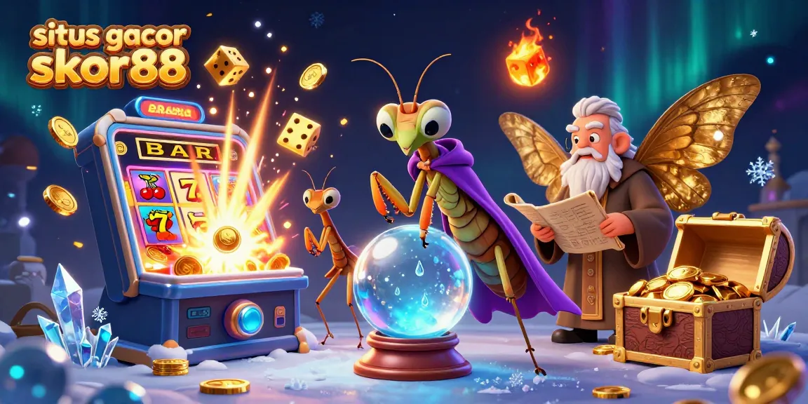 Experience situs gacor skor88 with dynamic jackpots and vibrant casino elements illuminating the scene.