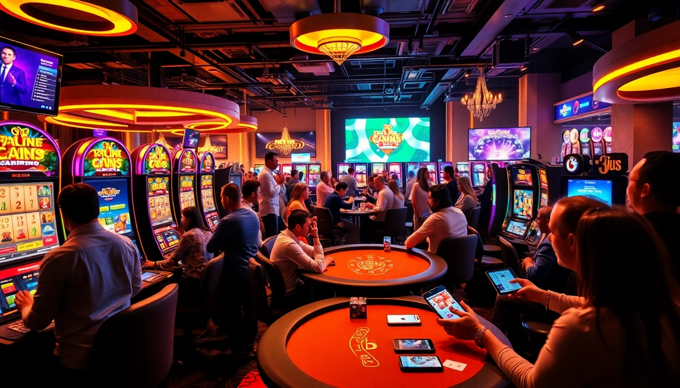 Engaging gaming experience at stimmgewitter.org with diverse players and thrilling atmosphere.