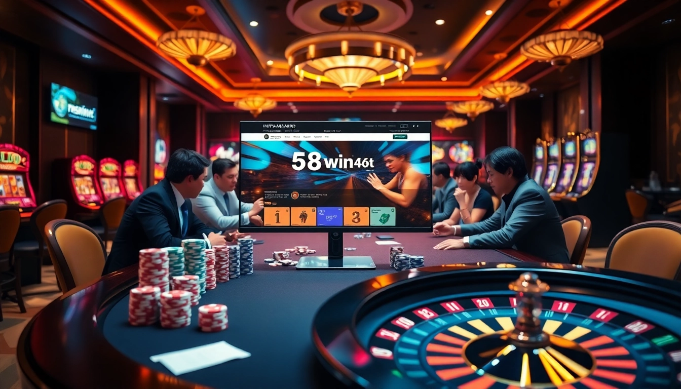 Experience the excitement of gaming at https://58win4b.net/ with vibrant casino tables and professional players.