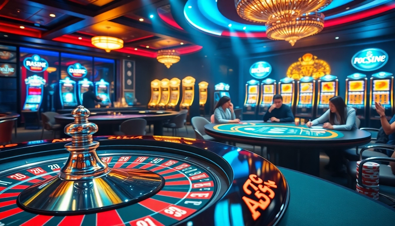 Engage in exhilarating gameplay at https://s666hn.com/ featuring a vibrant casino scene with exciting roulette and poker action.