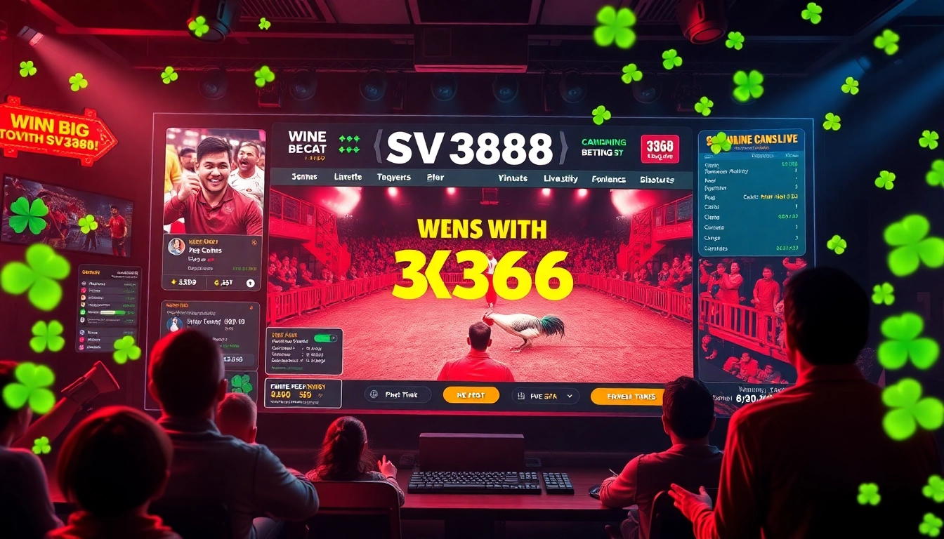 Experience live cockfighting excitement at sv368win.live with dynamic betting options and vibrant graphics.