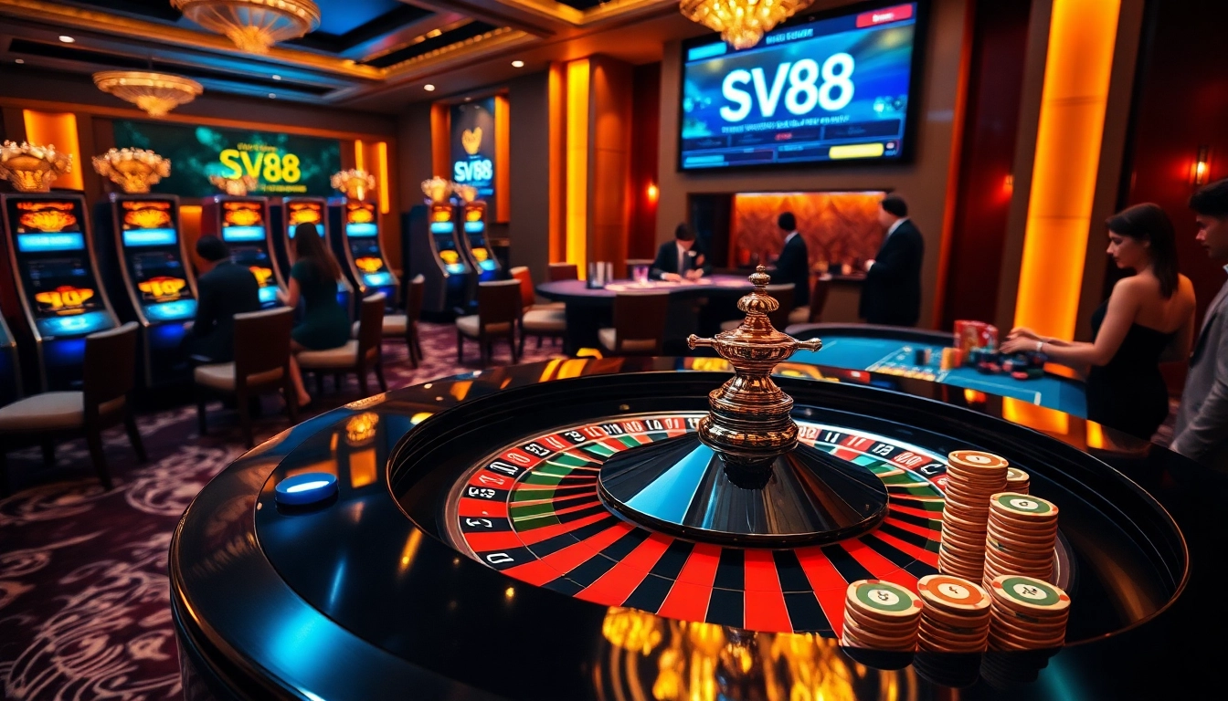 Experience the excitement of gambling at https://sv88s.pro with vibrant casino tables and enthusiastic players.