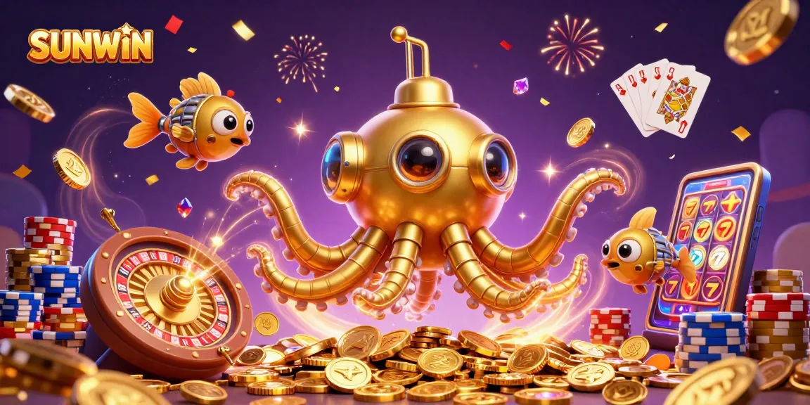 SUNWIN immerses players in a vibrant casino experience with golden treasures and dynamic games.