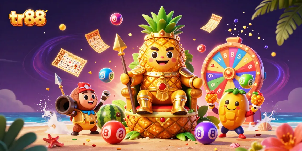 Engage in thrilling gameplay at TR88, featuring a vibrant casino scene with creative characters and dynamic gaming elements.