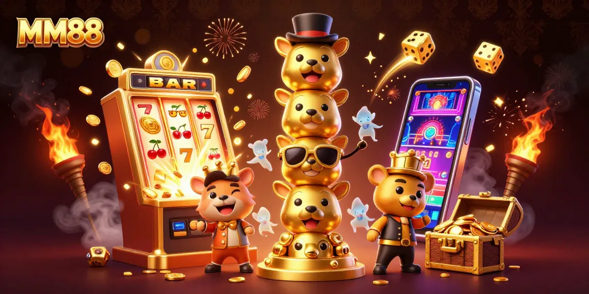 Experience thrilling gameplay at MM88 with dynamic slots and casino elements bursting with excitement.
