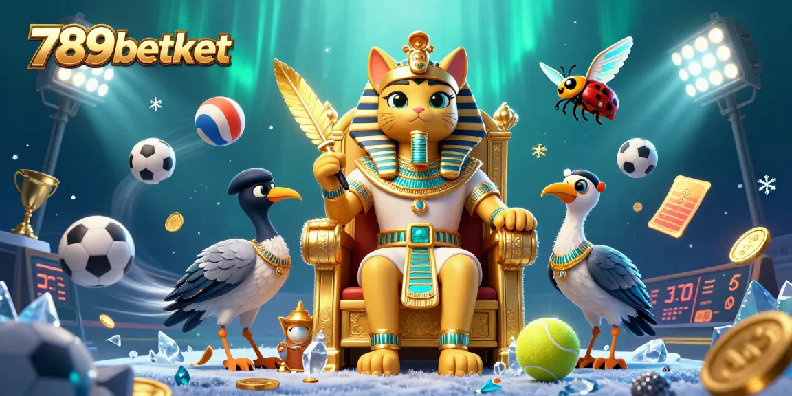 Experience thrilling sports betting action with 789betket, illustrated through dynamic characters and game elements.
