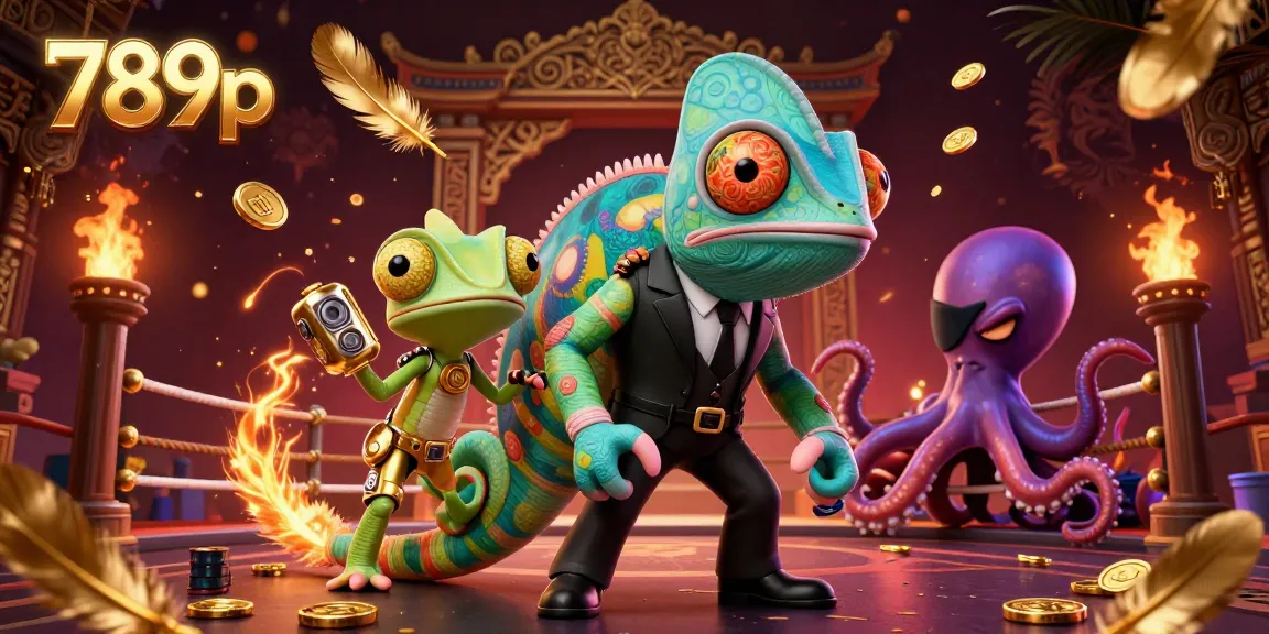 Experience thrilling gameplay with 789p as a chameleon secret agent and gadgets in a vibrant casino setting.