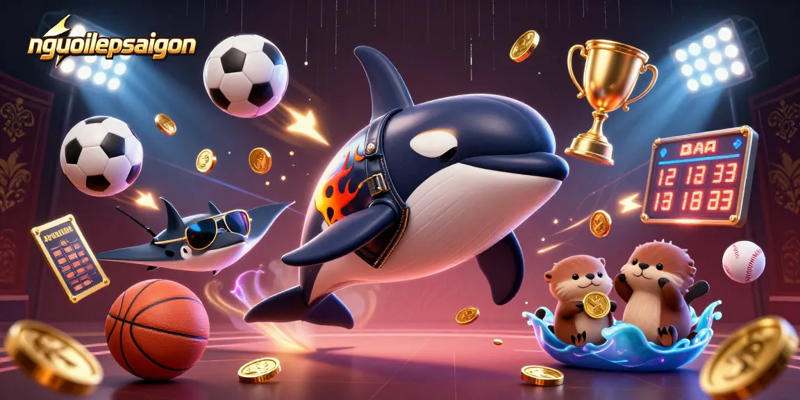 nguoidepsaigon promotes thrilling sports betting adventures with animated characters and dynamic elements.